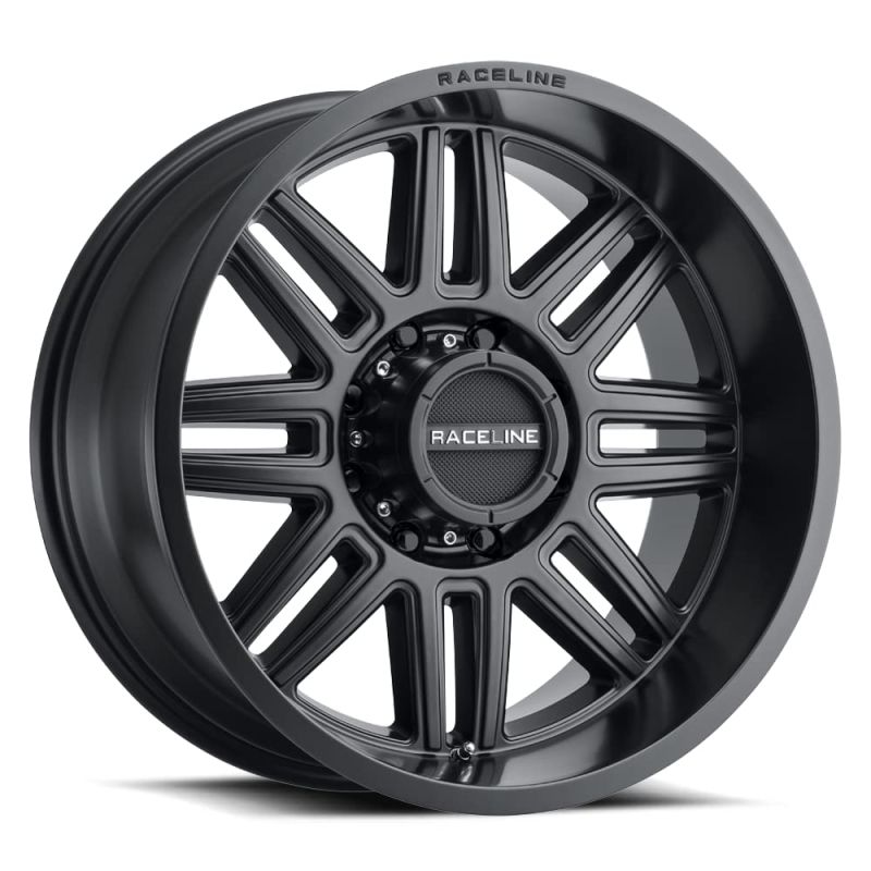 Raceline 948B Split 18x9in / 8x180 BP / 18mm Offset / 124.2mm Bore - Satin Black Wheel