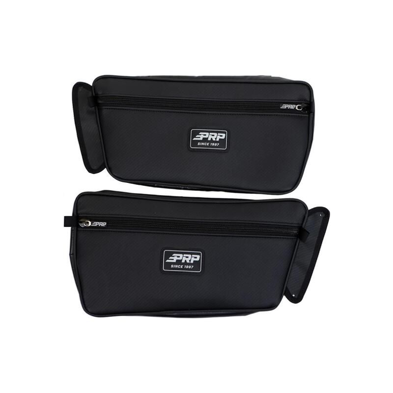 PRP Seats E105-210 PRP 2020+ Yamaha Wolverine RMAX Front Door Bags - Black (Pair)