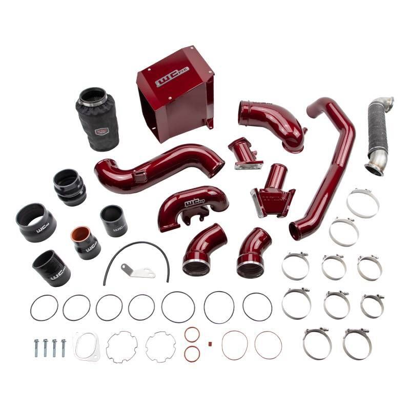 Wehrli WCF100504-RED 07.5-2010 Chevrolet 6.6L Duramax LMM Stage 3 High Flow Bundle Kit - WCFab Red