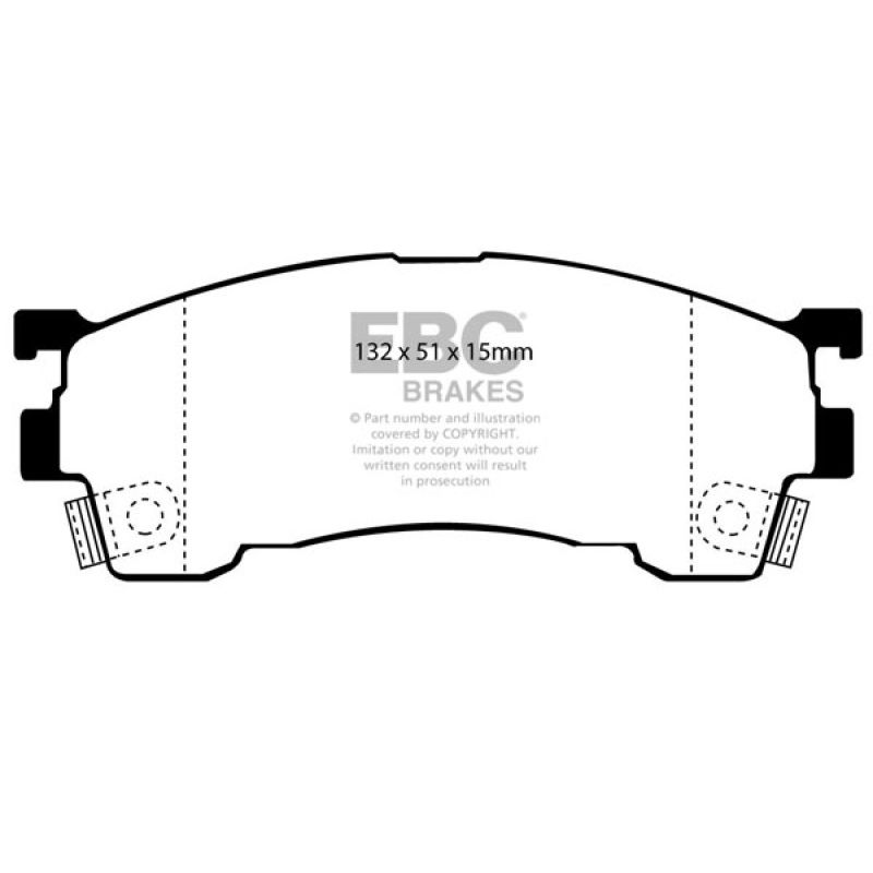 EBC UD637 93-97 Ford Probe 2.0 16v Ultimax2 Front Brake Pads