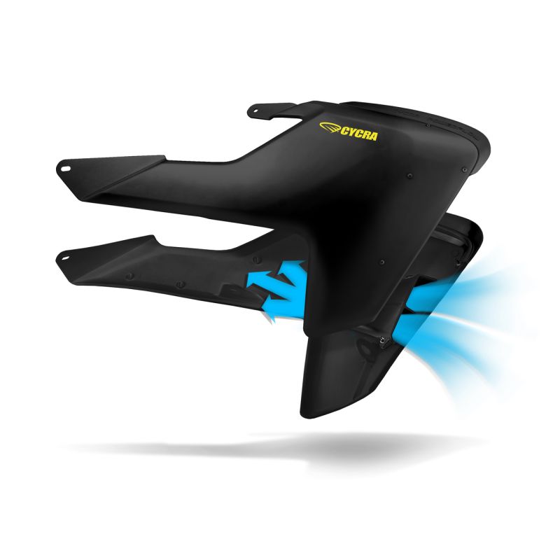 Cycra 1CYC-1903-12 16-18 Husqvarna FC250 Powerflow Radiator Shrouds - Black