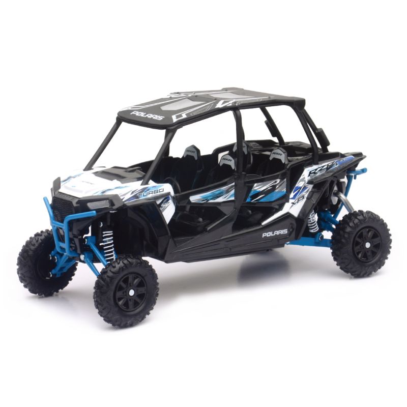New Ray Toys 57843B Polaris RZR XP4 Turbo EPS (Matte White Lightning)/ Scale - 1:18