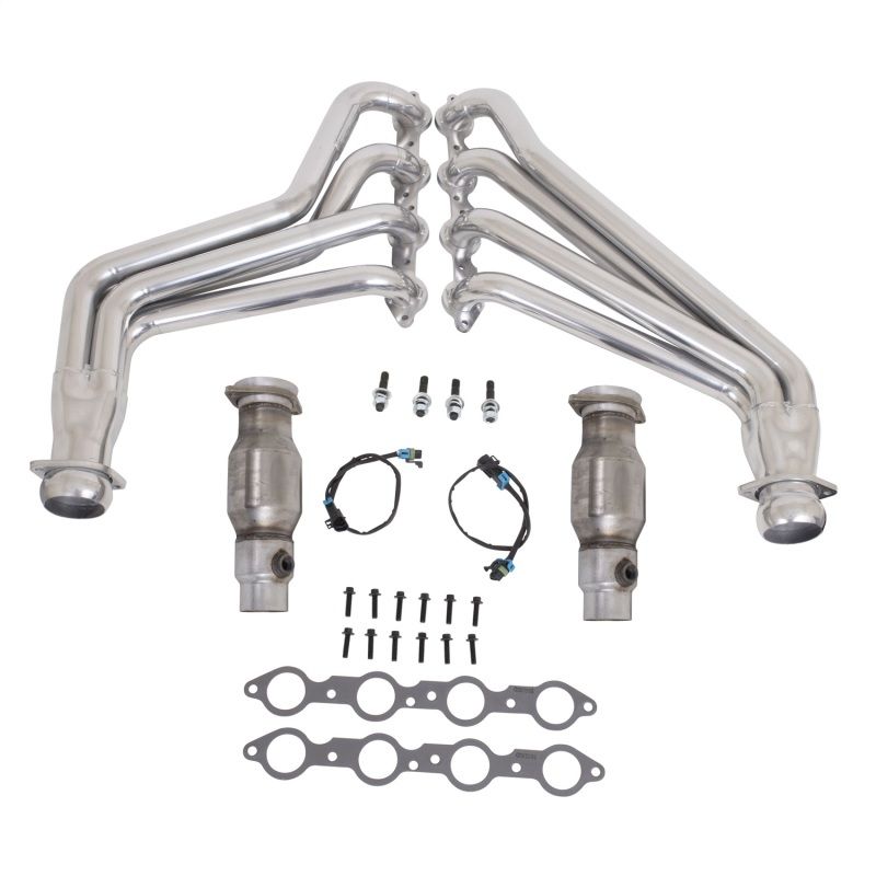 BBK 40210 10-15 Camaro LS3 L99 Long Tube Exhaust Headers With Converters - 1-3/4 Silver Ceramic