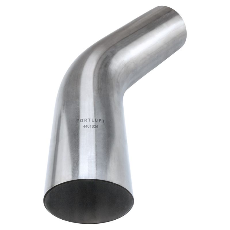 FORTLUFT 4401026 Universal Mandrel Exhaust Bend Pipe 45 Degree Stainless Steel, 2.50''/63.5mm