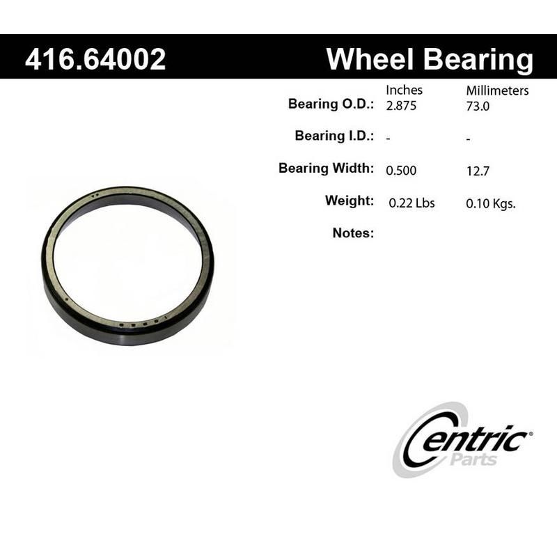 CENTRIC PARTS 416.64002E C-Tek Standard Bearing Race
