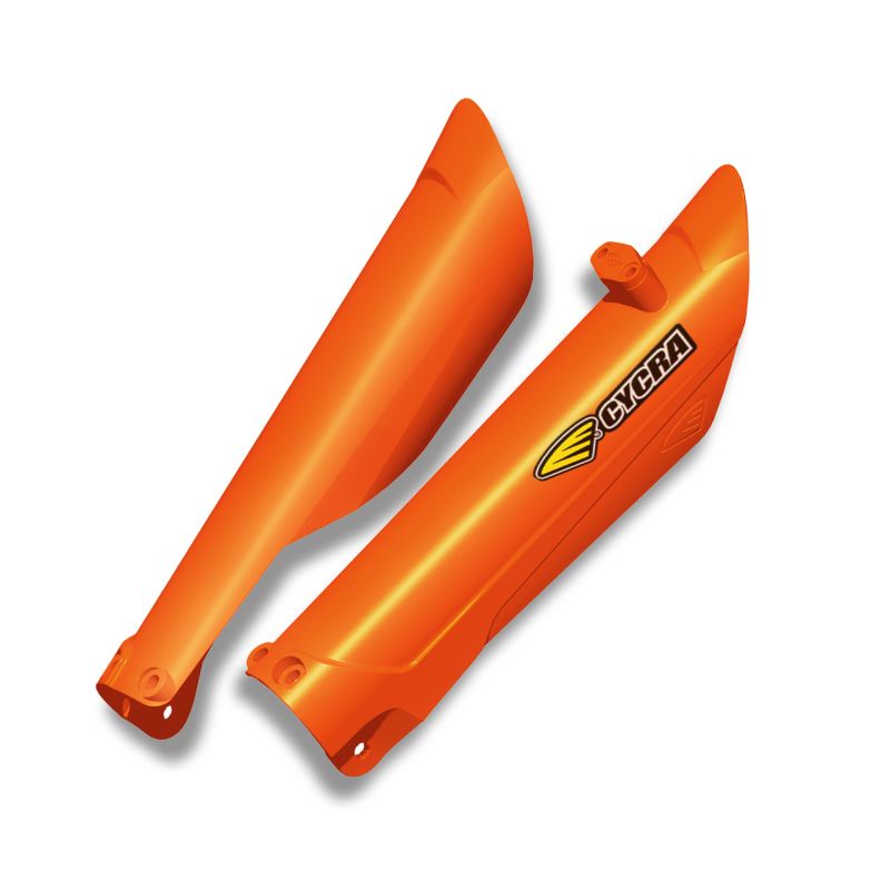 Cycra 1CYC-6905-22 15-23 KTM 125-500 SX/XC/SX-F/XC-F/XC-W/XCF-W/EXC-F Performance Fork Guards - Orange