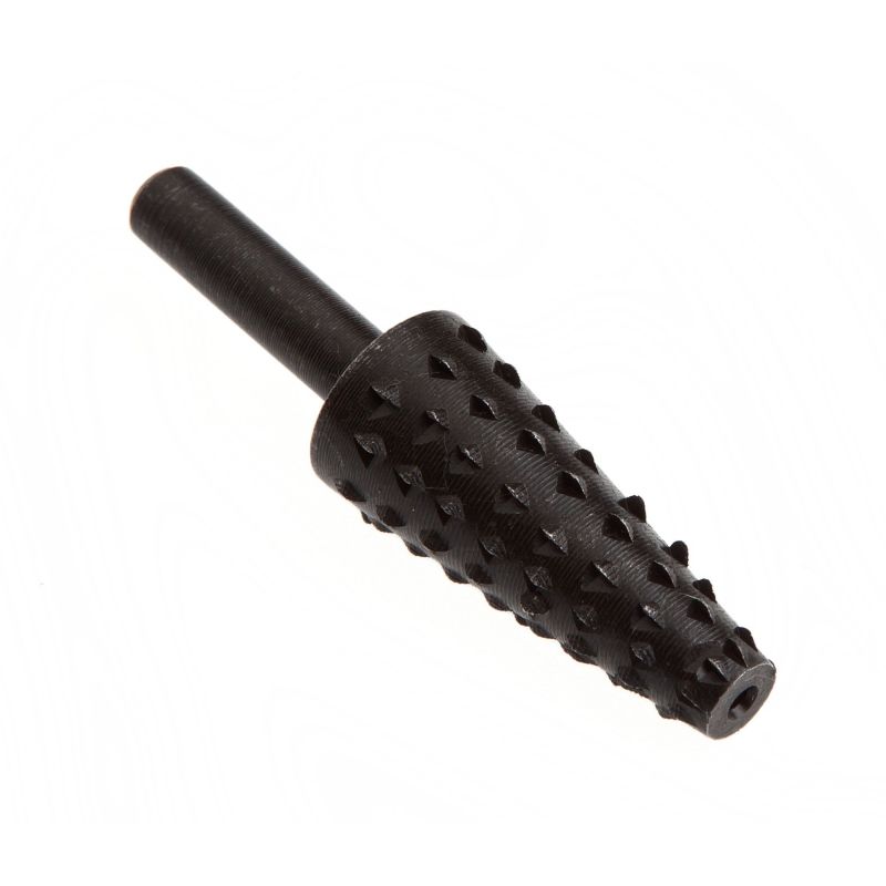 Forney 60068 Mounted Rasp, Conical Shaped with 1/4-Inch Shank, 1-3/8-Inch-by-5/8-Inch