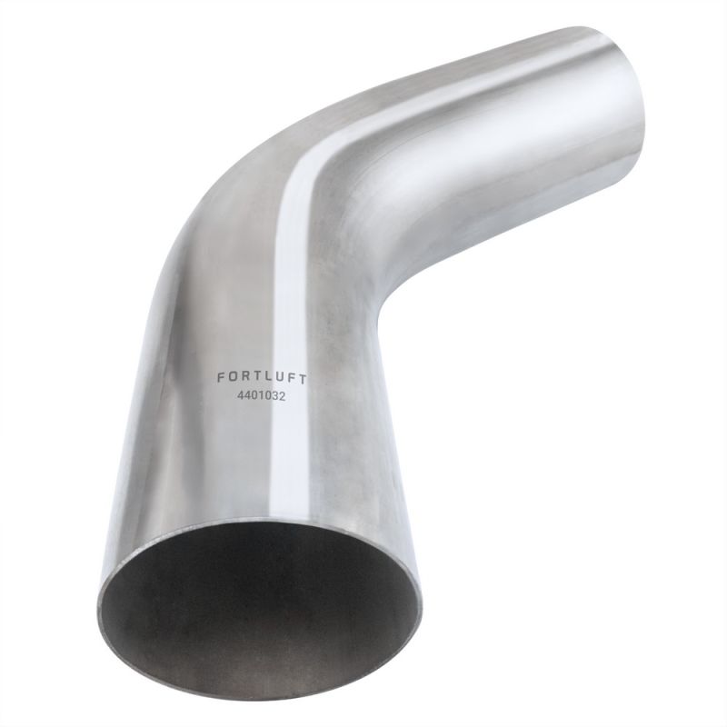 FORTLUFT 4401032 Universal Mandrel Exhaust Bend Pipe 60 Degree Stainless Steel, 3.00''/76mm