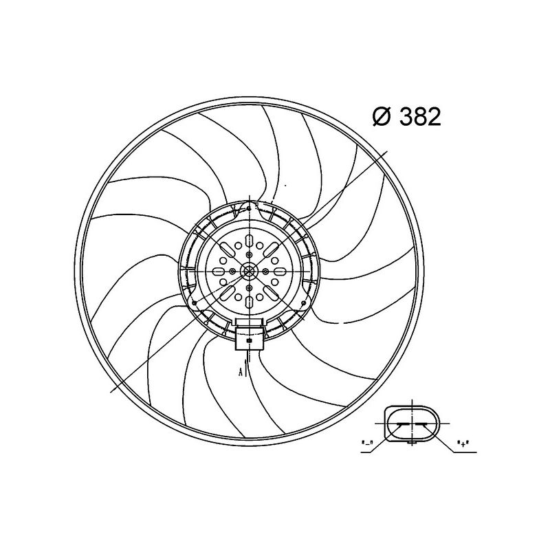 BEHR CFF 32 000S Engine Cooling Fan Assembly