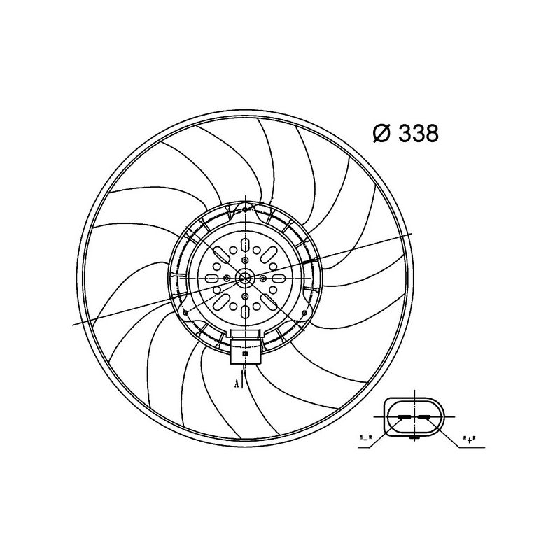 BEHR CFF 33 000S Engine Cooling Fan Assembly
