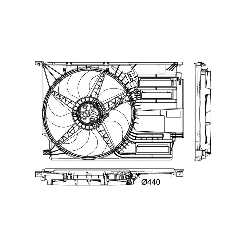 BEHR CFF 403 000P Engine Cooling Fan Assembly