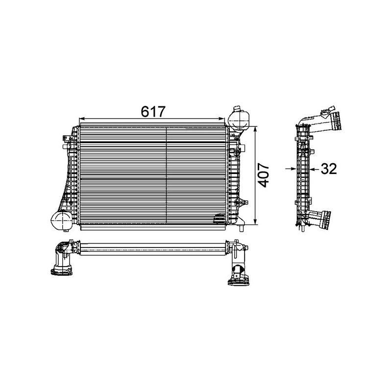 BEHR CI 166 000P Intercooler