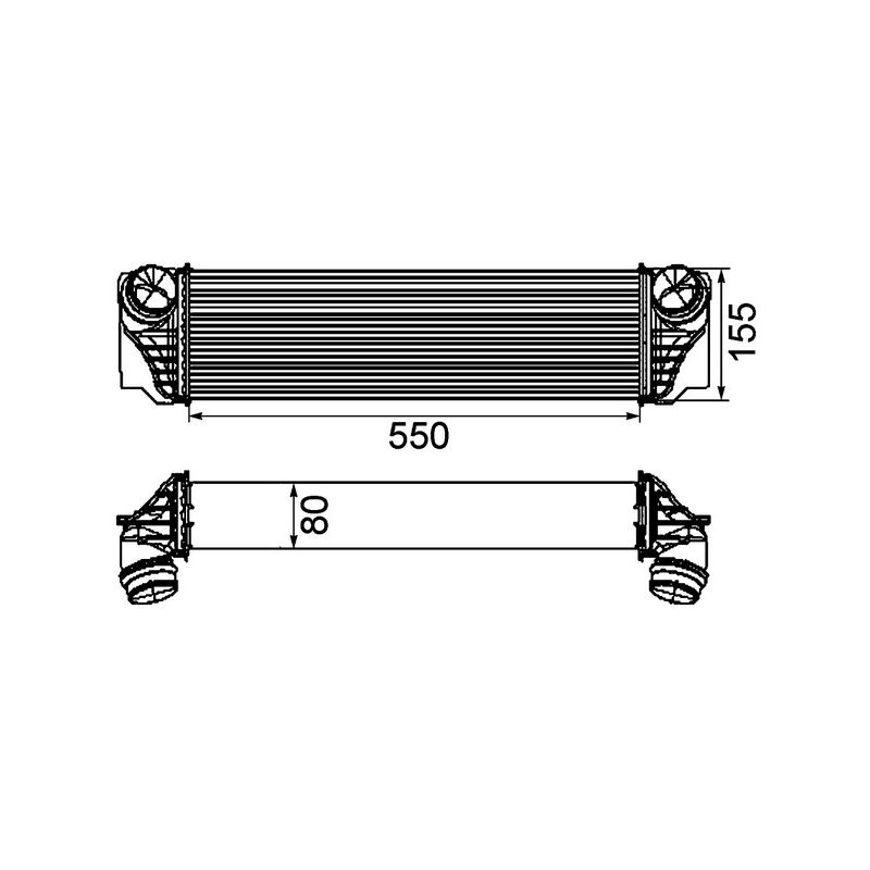 BEHR CI 184 000P Intercooler