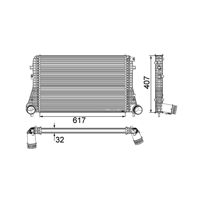 BEHR CI 208 000P Intercooler