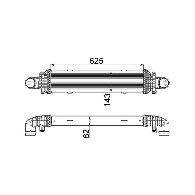 BEHR CI 357 000P Intercooler