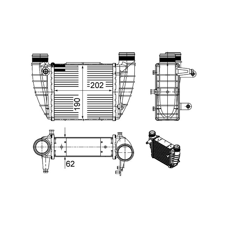BEHR CI 486 000S Intercooler