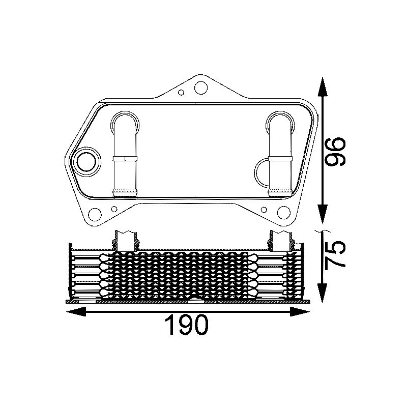 BEHR CLC 202 000S Engine Oil Cooler