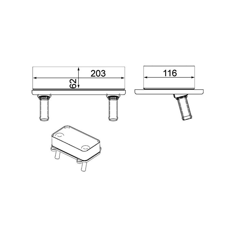 BEHR CLC 29 000P Engine Oil Cooler