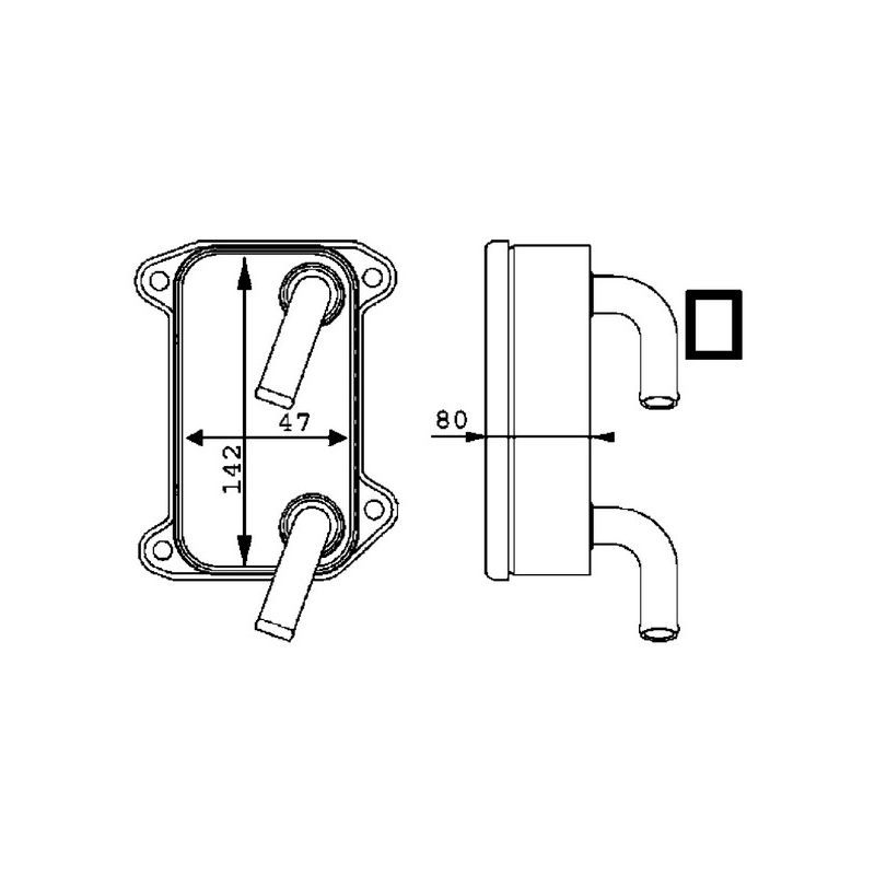 BEHR CLC 40 000P Engine Oil Cooler