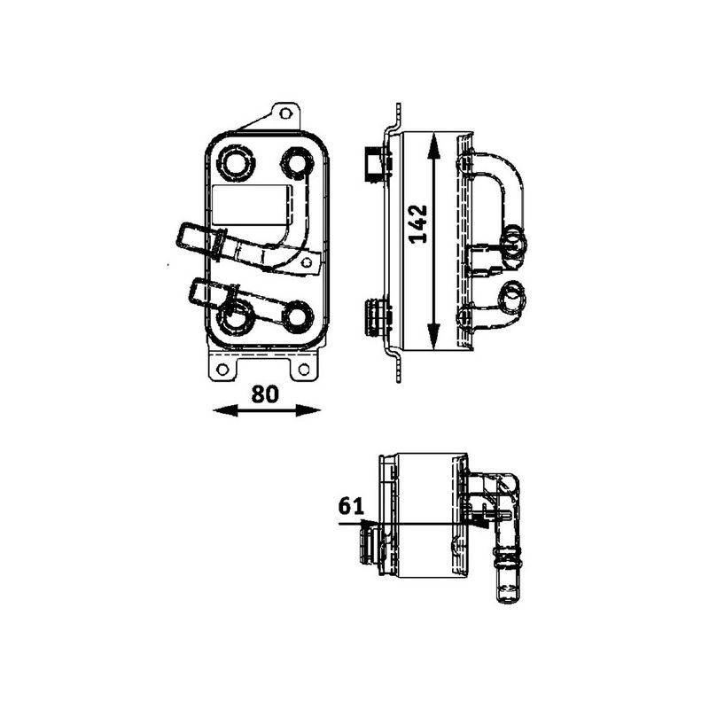 BEHR CLC 43 000P Automatic Transmission Oil Cooler Assembly