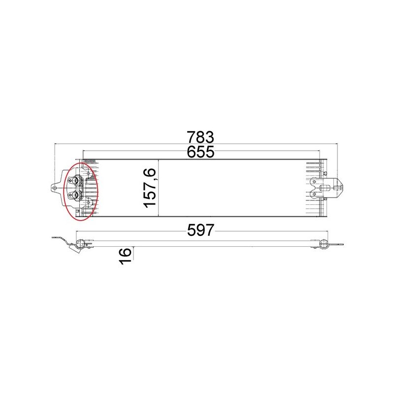 BEHR CLC 49 000P Automatic Transmission Oil Cooler Assembly