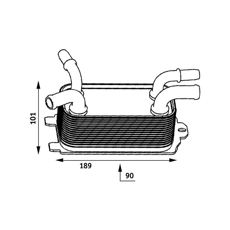BEHR CLC 60 000P Automatic Transmission Oil Cooler Assembly