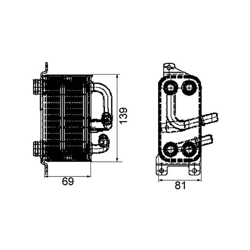 BEHR CLC 66 000P Automatic Transmission Oil Cooler Assembly