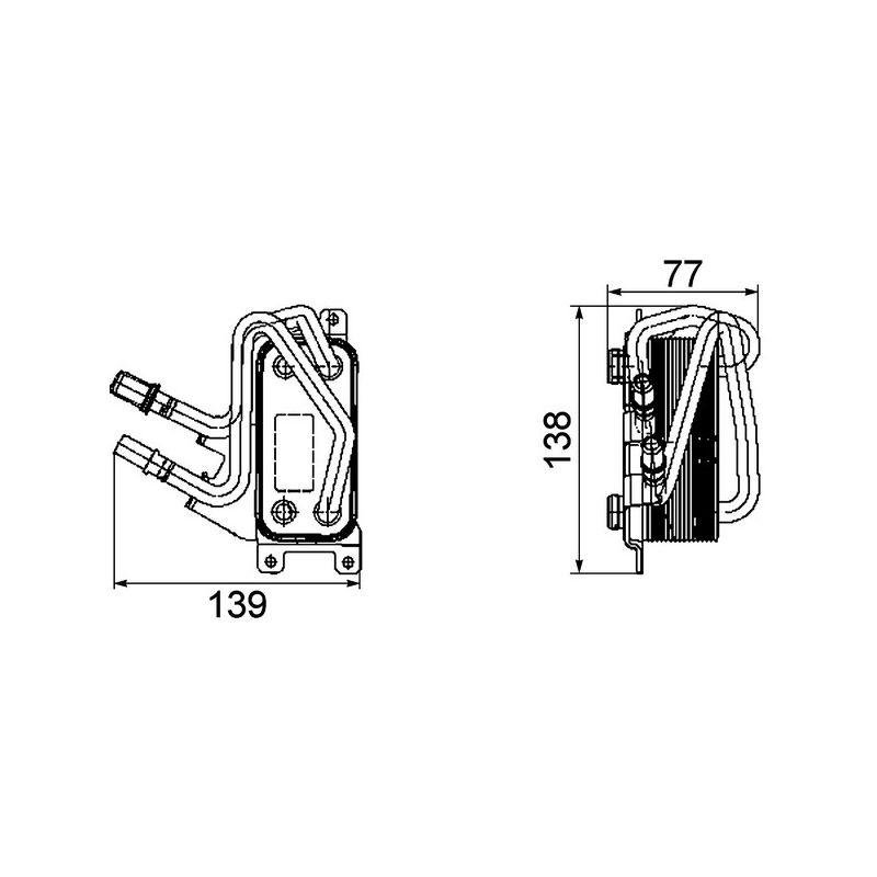 BEHR CLC 67 000P Automatic Transmission Oil Cooler Assembly
