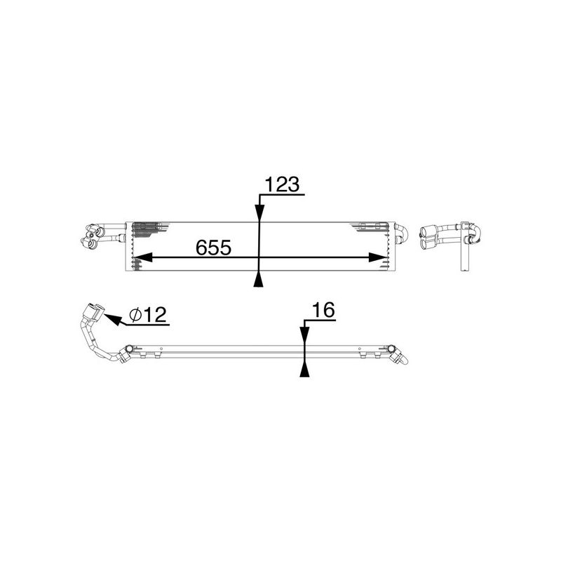 BEHR CLC 71 000P Automatic Transmission Oil Cooler Assembly