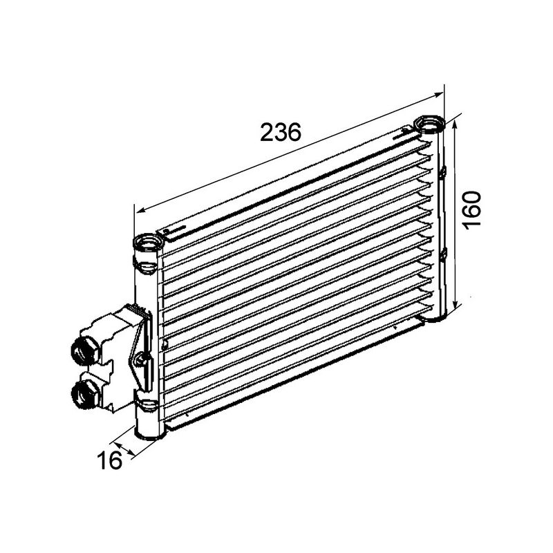 BEHR CLC 74 000P Automatic Transmission Oil Cooler Assembly