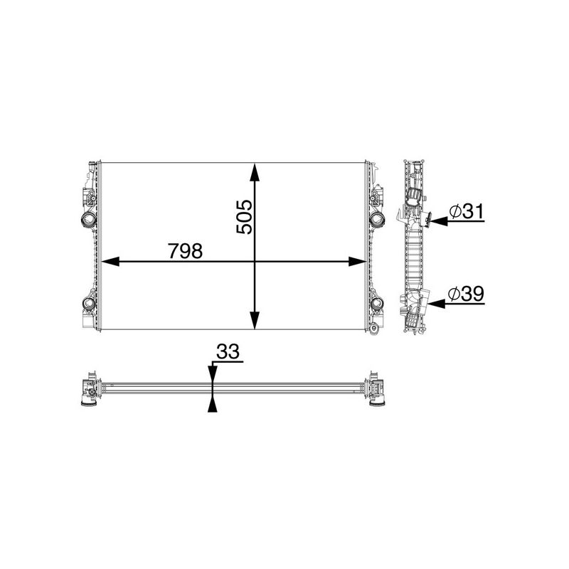 BEHR CR 1163 000P Radiator