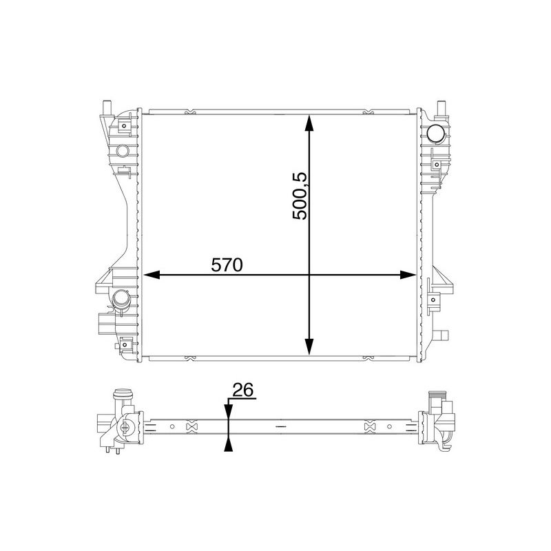 BEHR CR 1200 000S Radiator