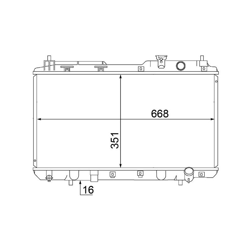 BEHR CR 1457 000S Radiator