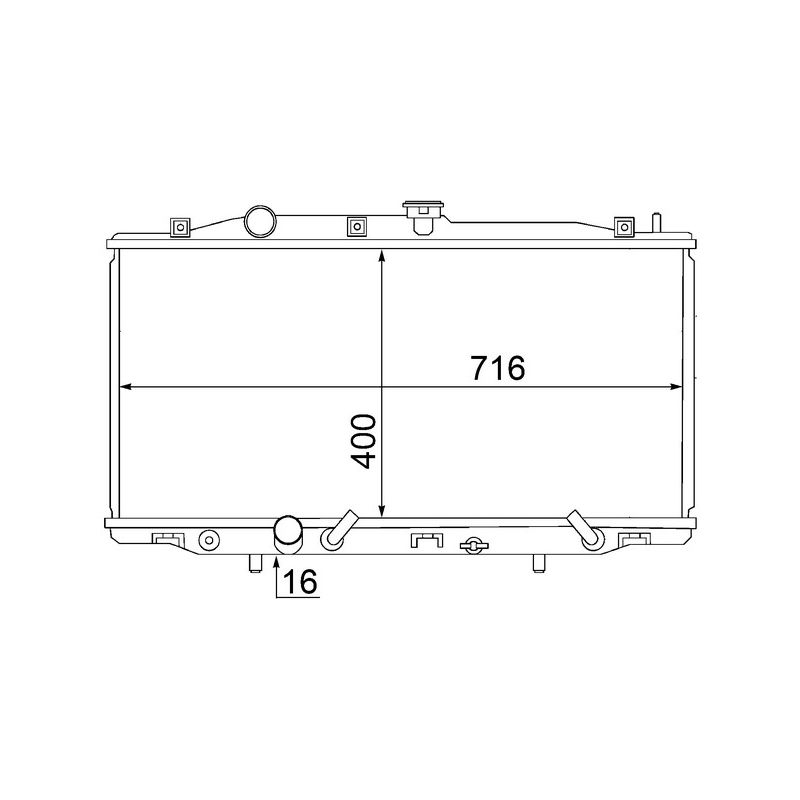 BEHR CR 1462 000S Radiator