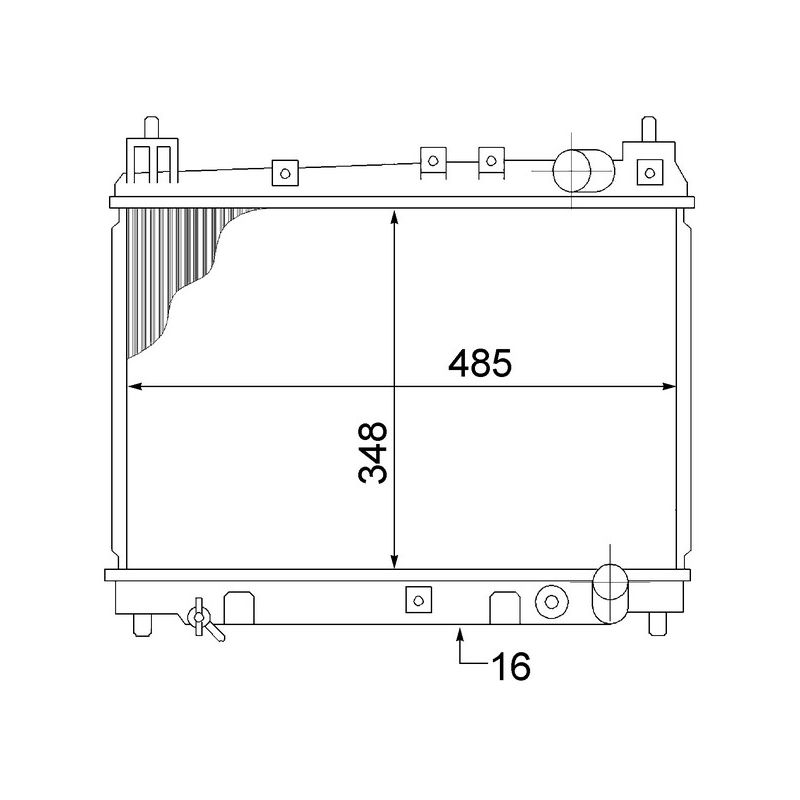 BEHR CR 1524 000S Radiator