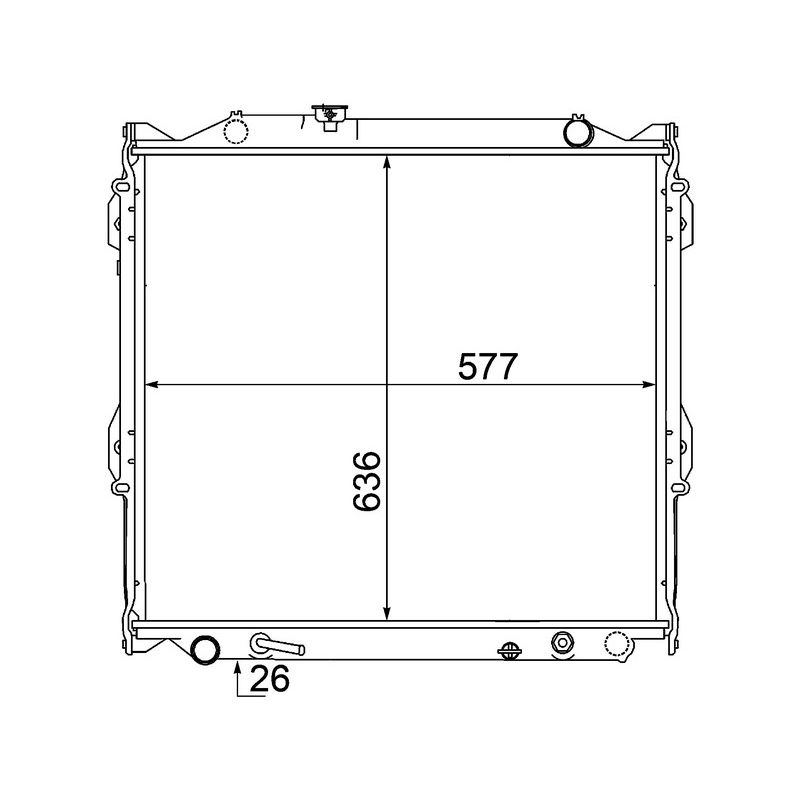 BEHR CR 1528 000S Radiator