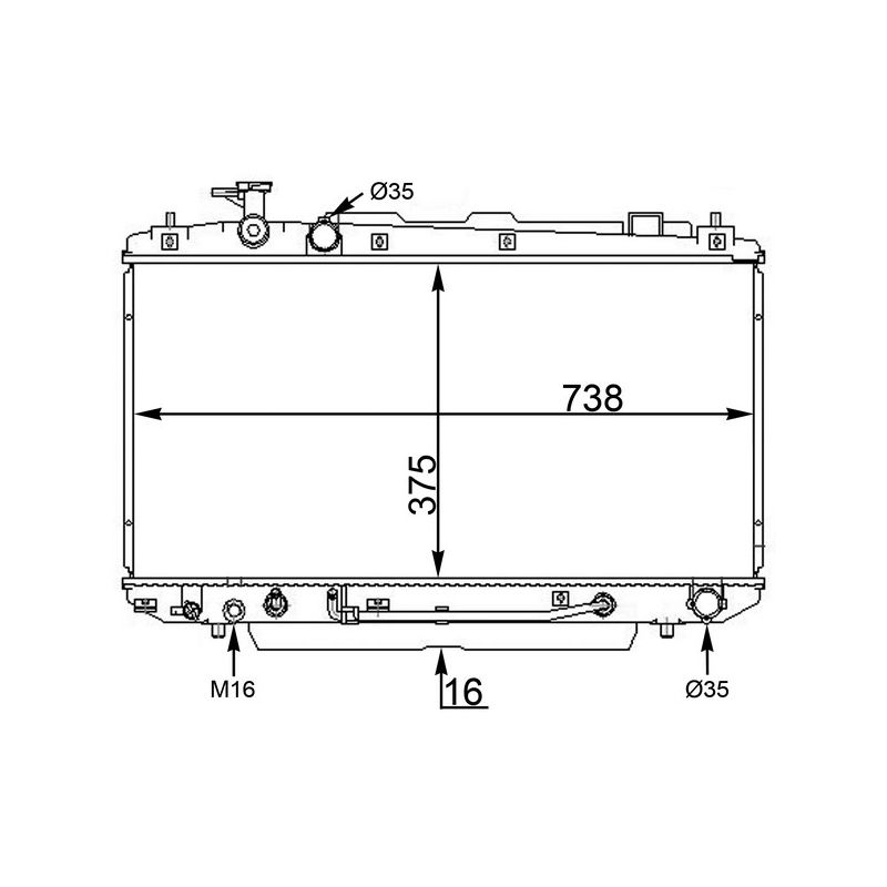 BEHR CR 1568 000S Radiator