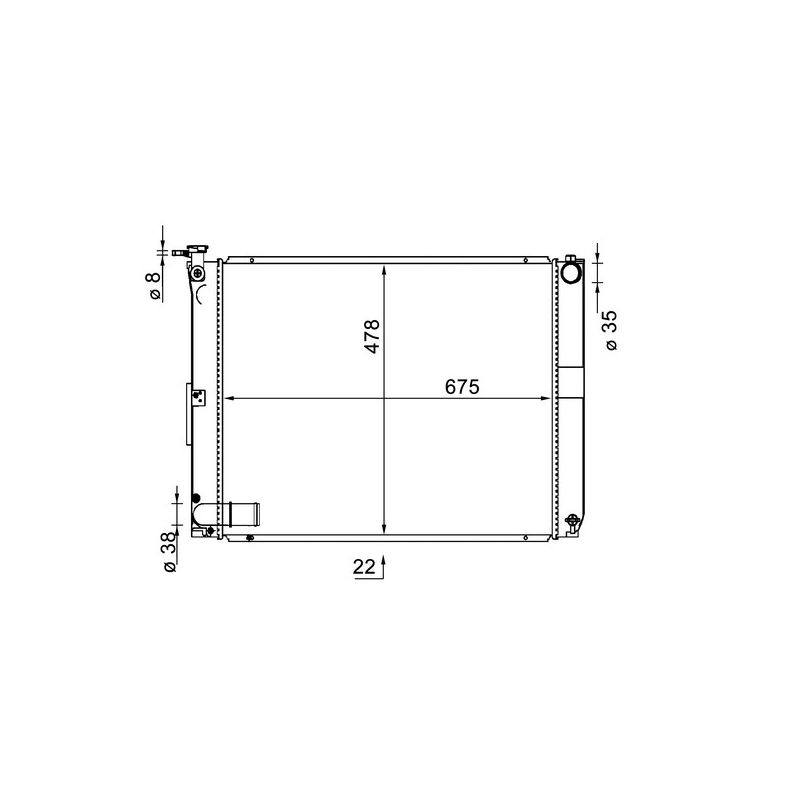 BEHR CR 1578 000S Radiator