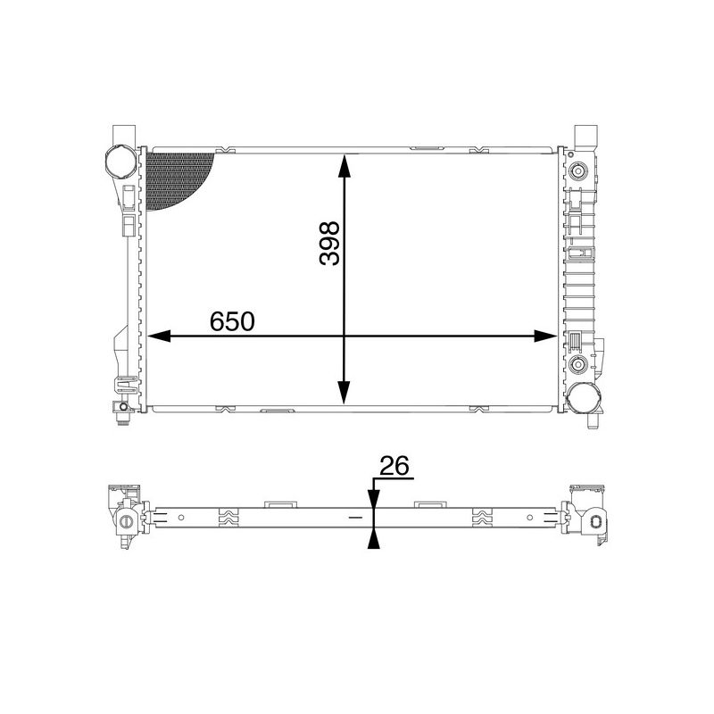 BEHR CR 1602 000S Radiator