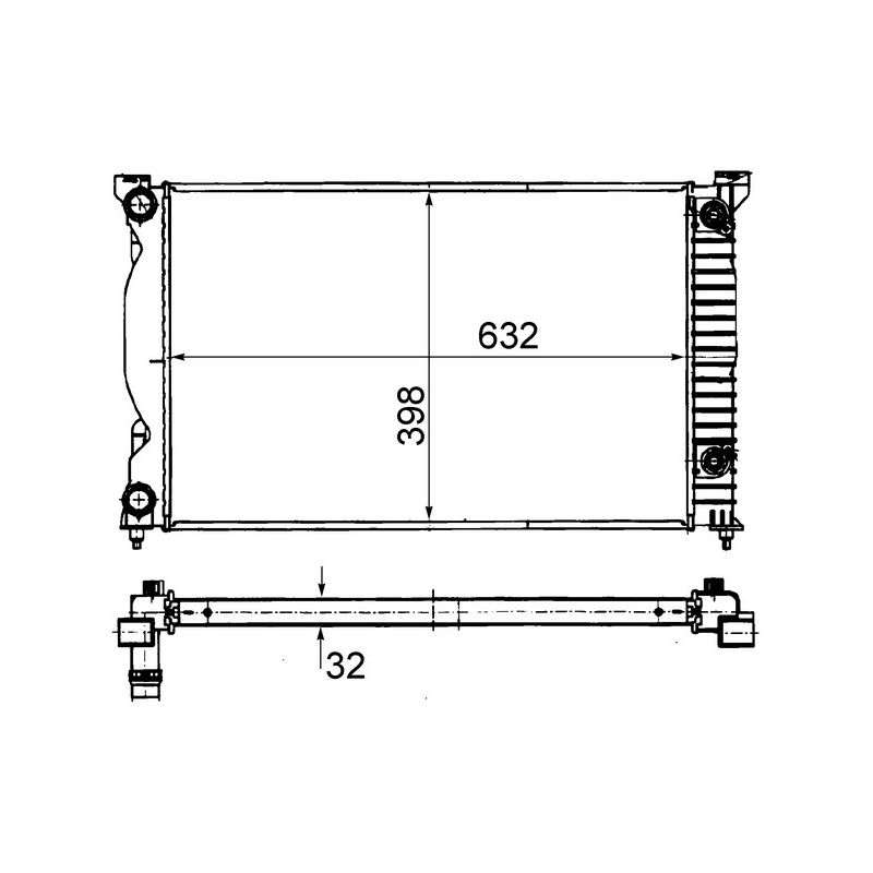 BEHR CR 1675 000S Radiator