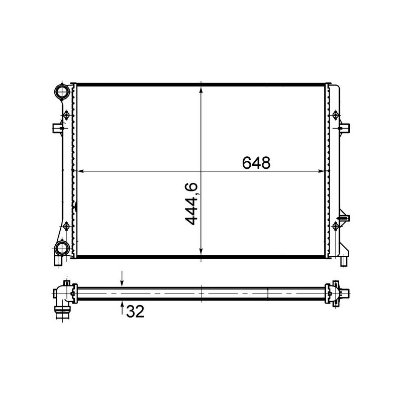 BEHR CR 1766 000S Radiator