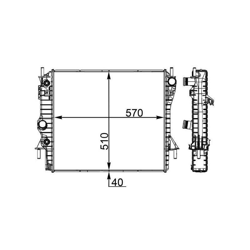BEHR CR 1965 000P Radiator