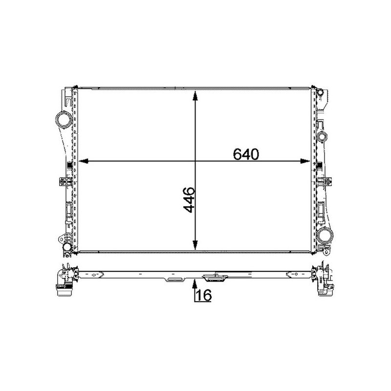 BEHR CR 2100 000P Radiator