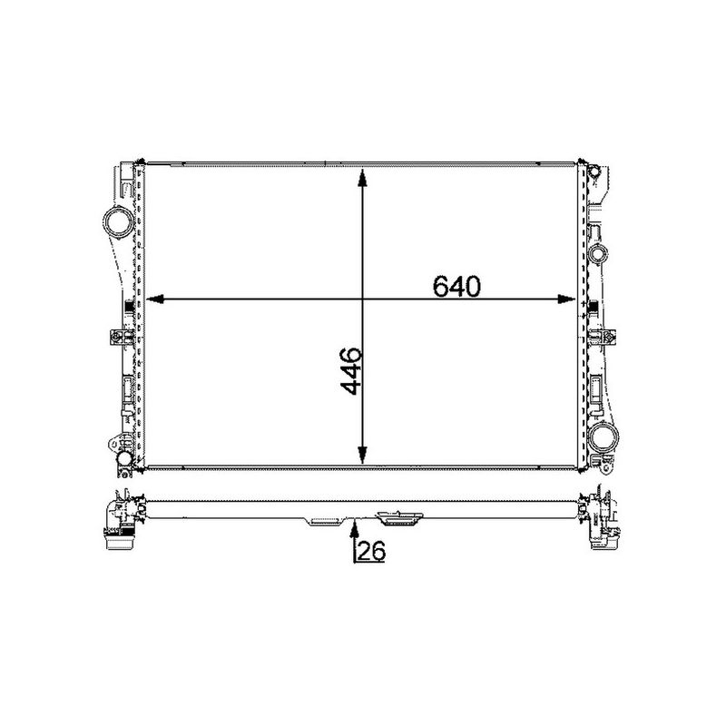 BEHR CR 2101 000P Radiator