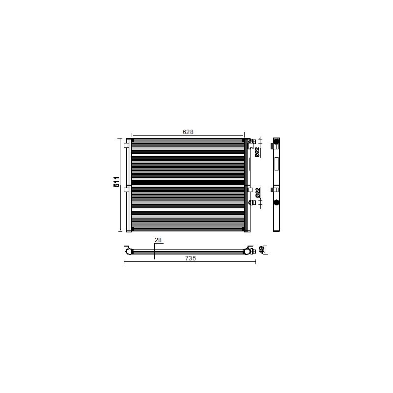 BEHR CR 2307 000P Radiator