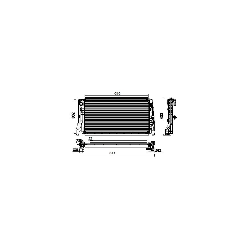 BEHR CR 2316 000P Radiator