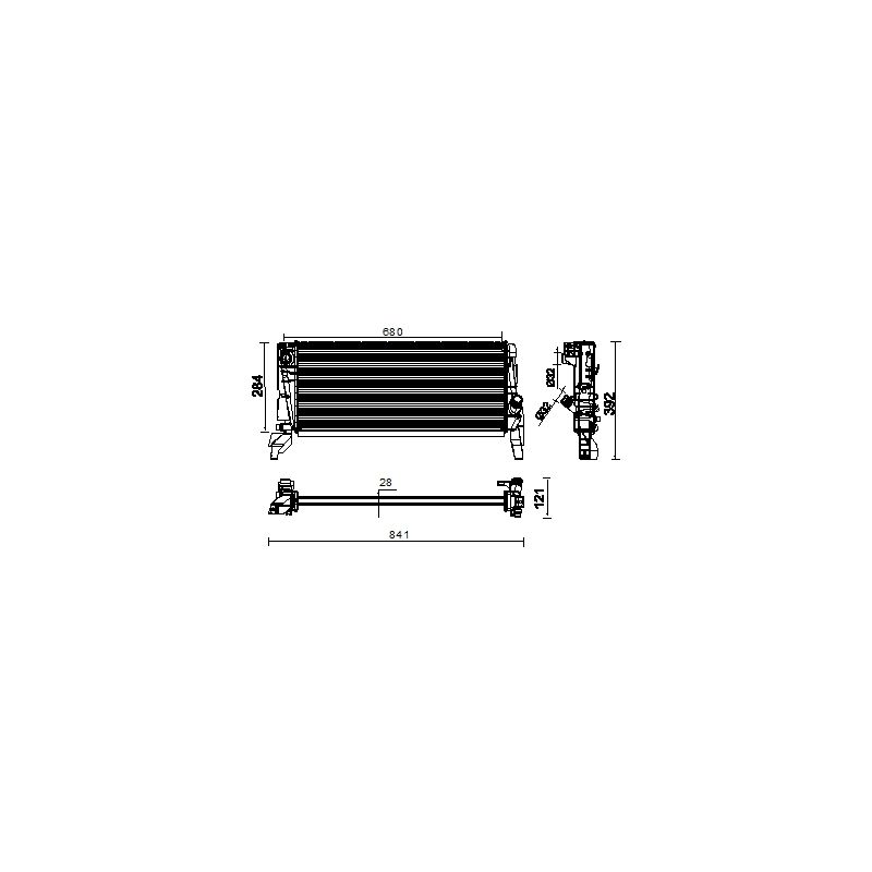 BEHR CR 2319 000P Radiator