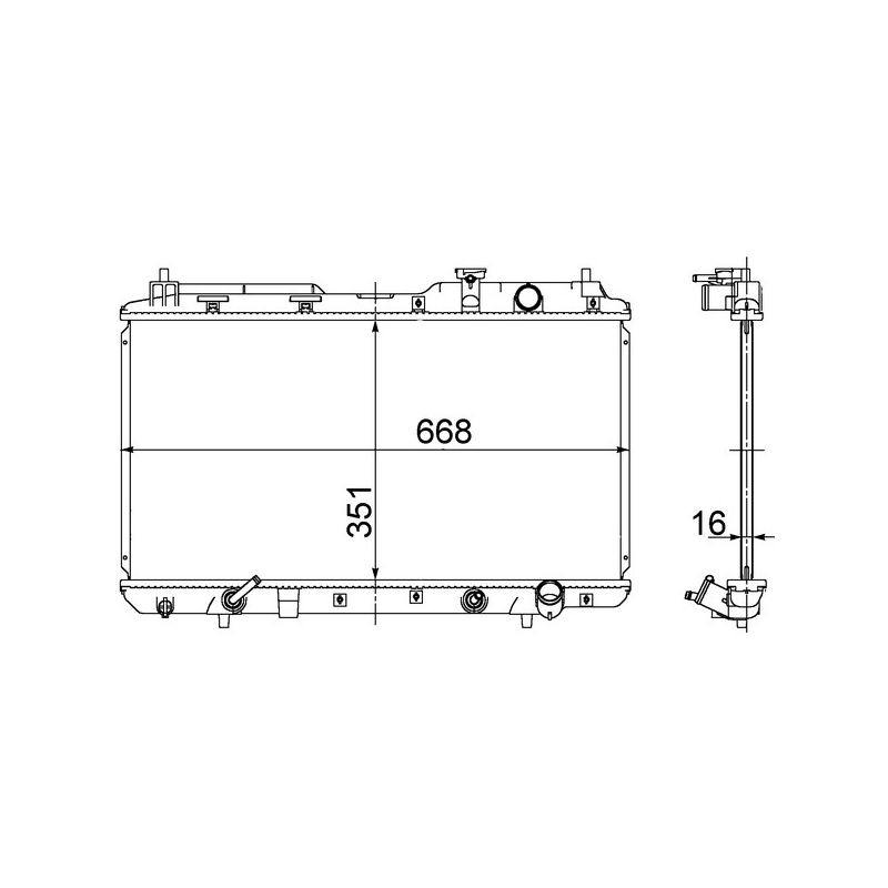 BEHR CR 740 000S Radiator