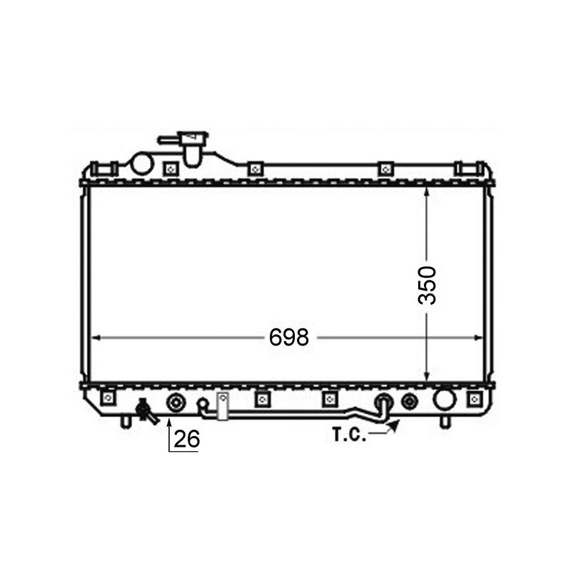 BEHR CR 751 000S Radiator