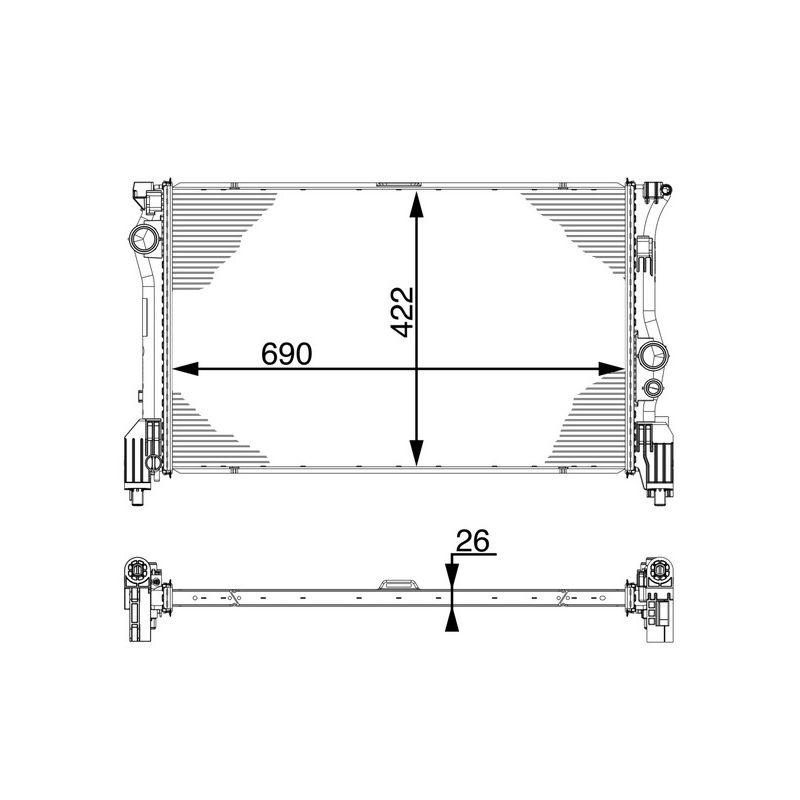 BEHR CR 931 000P Radiator